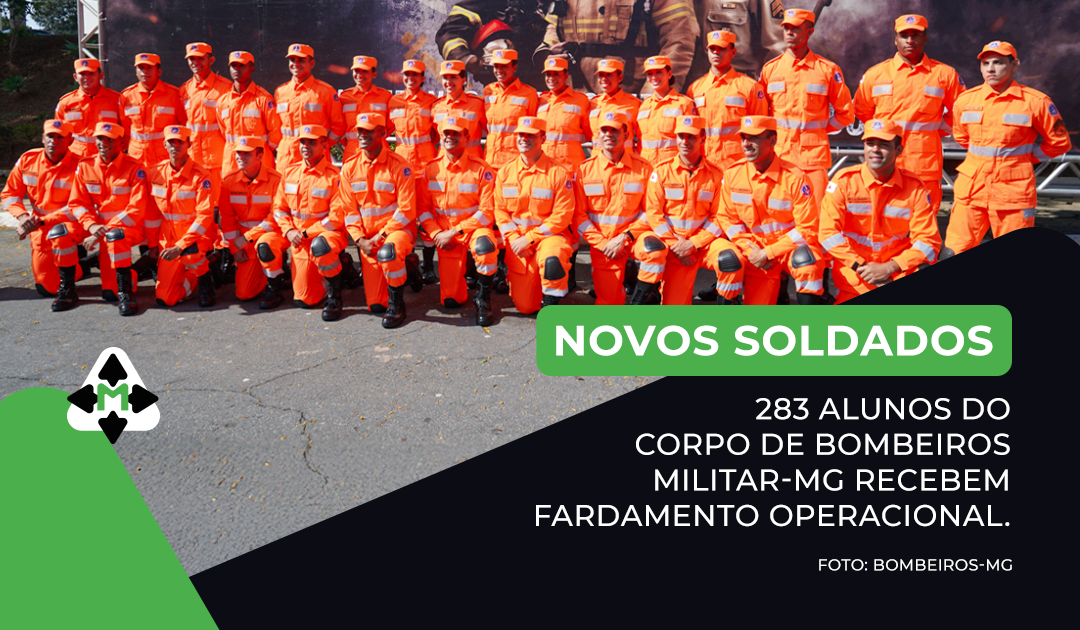 283 alunos do Corpo de Bombeiros Militar-MG recebem fardamento operacional