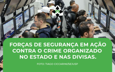 Forças de segunça em ação contra o crime organizado no estado e nas divisas