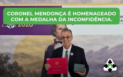 Coronel Mendonça é homenageado com a Medalha da Inconfidência em Ouro Preto